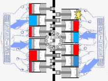V12 firing animation