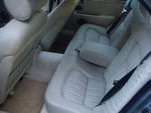 Rear seat, also from a 1998 XJ8. You'll notice they had to squeeze it to get it in.