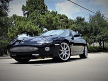    2005 Jaguar XKR Coupe - Ebony/Ivory - with
            20" BBS "Montreal" Wheels
