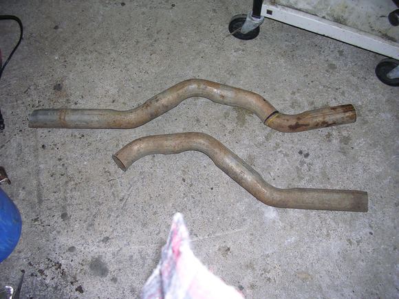 Start of the head pipes