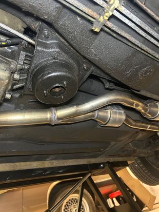 From under the left front