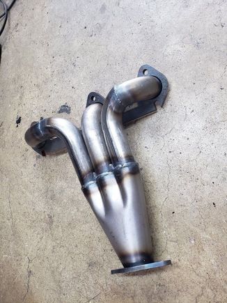 MGB v6 conversion header - BEFORE
