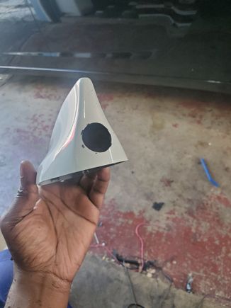 This part was nerve wracking. I had the drill torque set too high. The bit snagged, cause a kickback..and scratched it a bit. It could've been worse. 