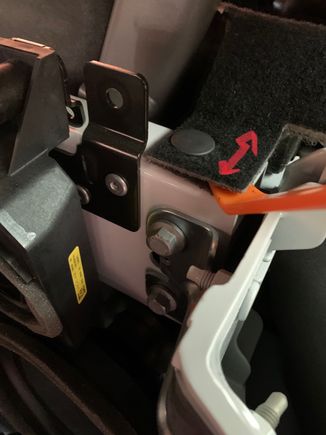 Carpeted rear panel can vibrate forward and backwards as the hole for the push in anchor is bigger than the width of the anchor pin. I put some self adhesive foam under it to tighten everything up