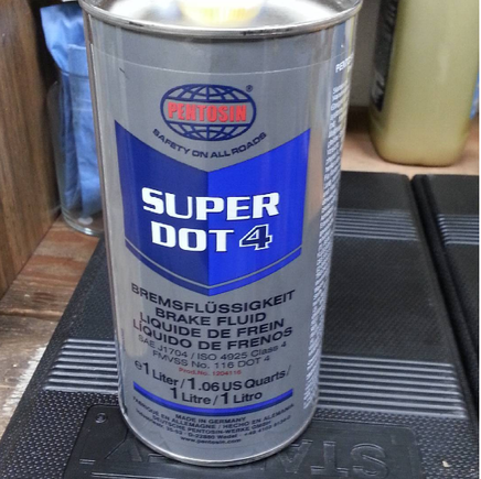 The pentosin brake fluid I used.