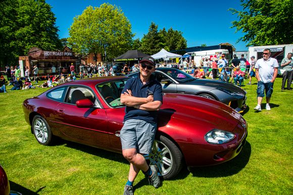 Not a photo competiton entry but me with my car in the enclosure at the Cheshire Classic Car Show, June 21