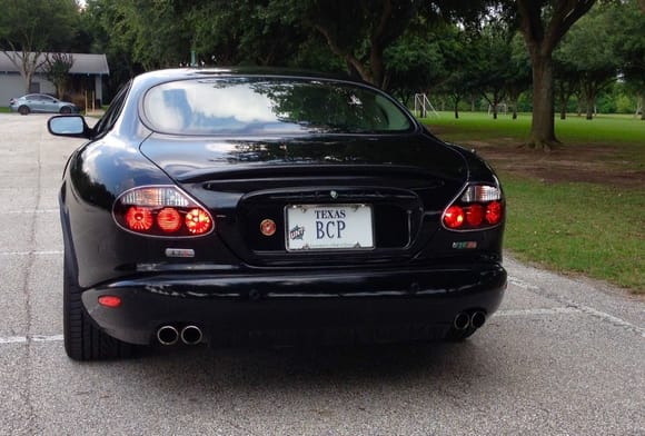 2005 XKR Ebony Coupe with "Victory-Edition"
LED Tail Lights...as Viewed from a Porsche