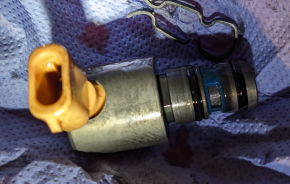 TCC solenoid looks good at first glance, but maybe filter screen is locked with wear?