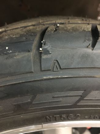 Triangle is in the recess