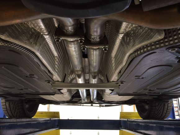 New pipes looking front to back.