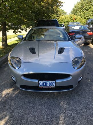 matte black button on front