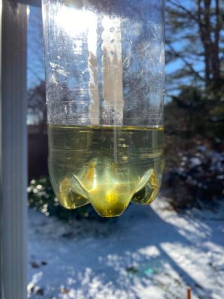 Eventually clean fluid came out