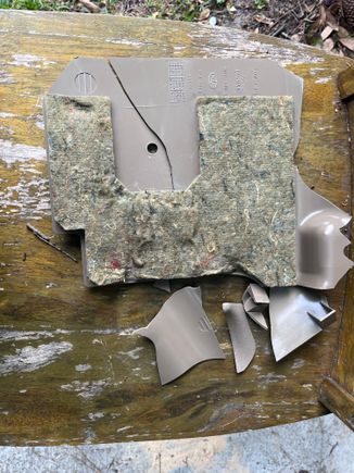 Jaguar kick panel made by the Lays Potato Chip company