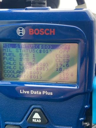 Coolant Temp at 226F while causing in rain at outside temp of 50F