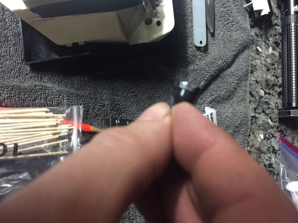 I had to trim a little off the black edge of the three single ledsfor them to fit in holes