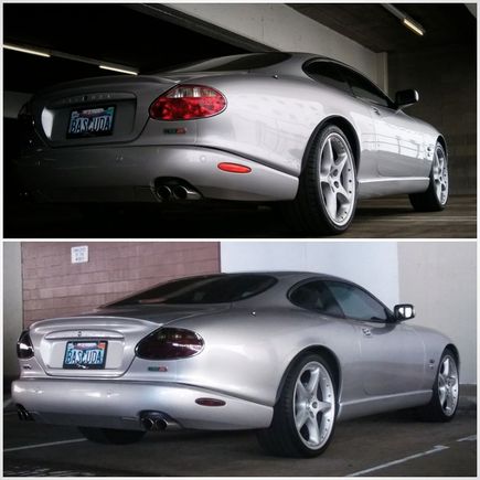 before/after taillight tint