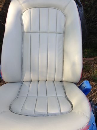 Clear coat number one. (I did six coats of clear-three suffice but I had put on 3 of matt and opted for satin)