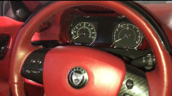 Jaguar XK trim Hyro Dipped speedometer bezel and steering wheel trim