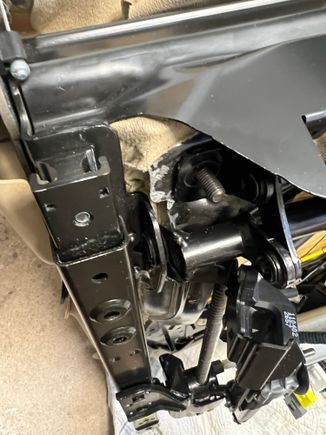 don't burn your upholstery with the angle grinder