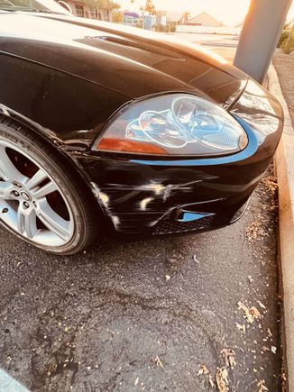 Front bumper scratches