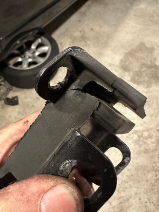 One broken engine mount...