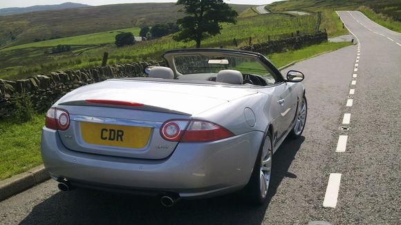 What more could one ask for, an XK, the open top, stunning countryside with lovely open roads . . .