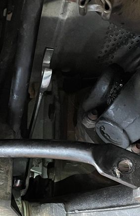 Photo 1; Sway Bar disconnected.  