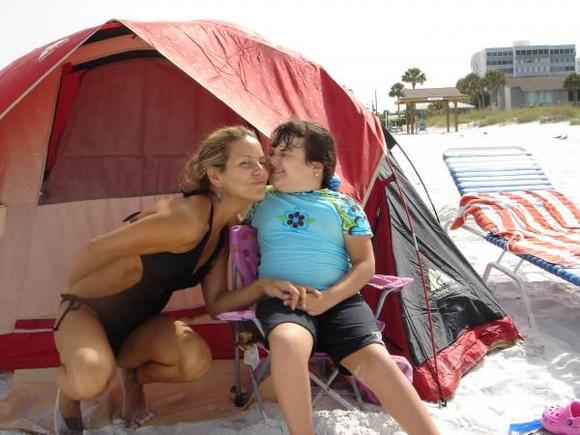 Siesta Key, FL. Me &amp; my daughter Elise