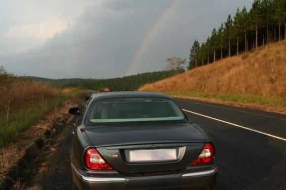 XJR MP2 - Beautiful view from Mpumalanga, South Africa! I was rushing to be the first to get hold of the pot of gold at the end of the rainbow! It was dark by the time I got there and so the gold pot is illusive until this day.