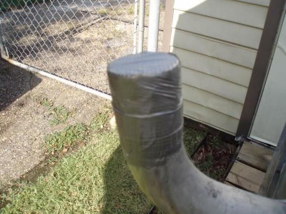 Opening seal - duct tape with tie strap