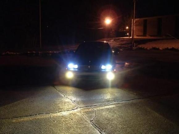 8000k HID headlights, 3000k HID foglights