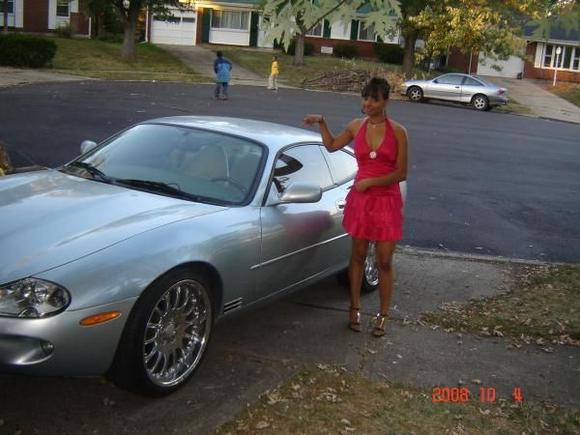 My daughter wanting to drive the XK to Home Coming!!!