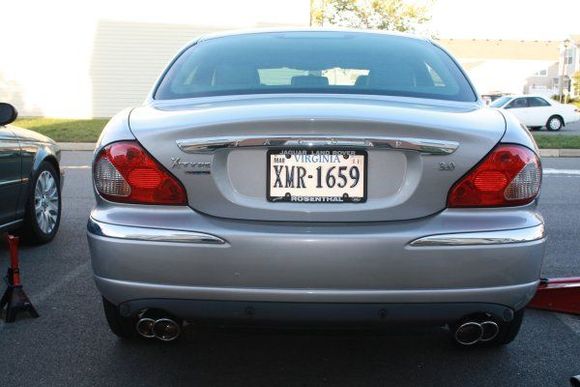 All done.  The finished product with the exhaust system properly aligned.