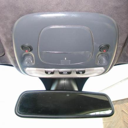 Exhaust baffle and front parking sensor switches