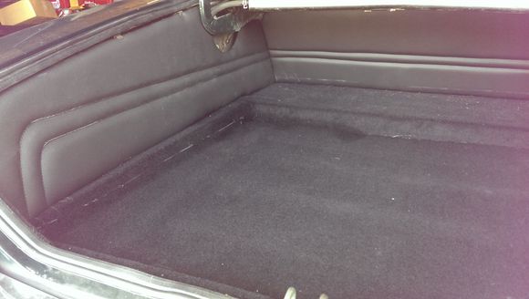Carpet is not tucked in properly in the photo..was just after finishing up.