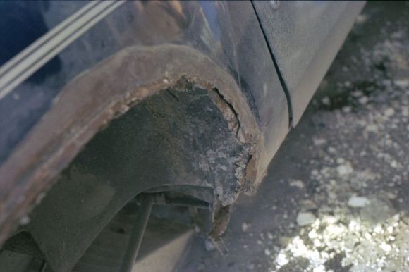 State of rear wheel arch