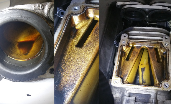 Oily residue...is it supercharger oil? and is it normal to look like this on the inside...oil everywhere including the coolers?