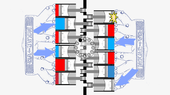 V12 firing animation