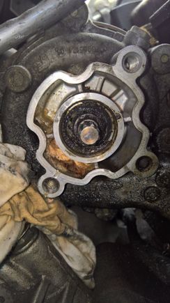 The join where the pump sits this is where I'm not sure if a gasket should be