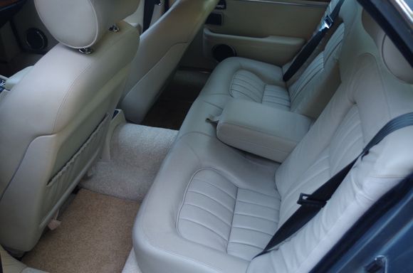 Rear seat, also from a 1998 XJ8. You'll notice they had to squeeze it to get it in.