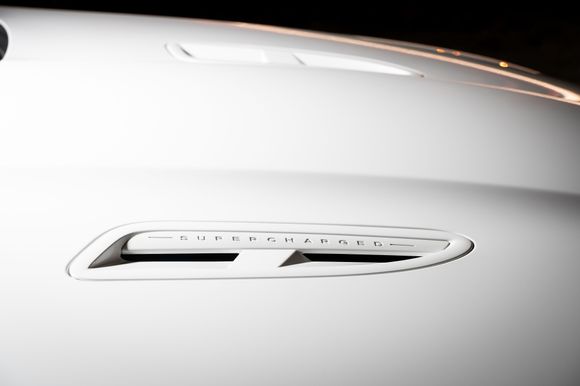 Close up of the bonnet vents.