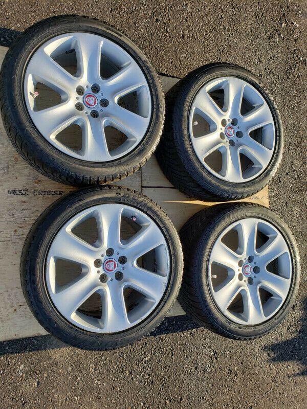 Wheels and Tires/Axles - OEM Jaguar "Cygnus" 18 Inch Rims - W/ Tires & TPMS Sensors - Used - All Years Jaguar All Models - Toronto, ON L7A0T7, Canada