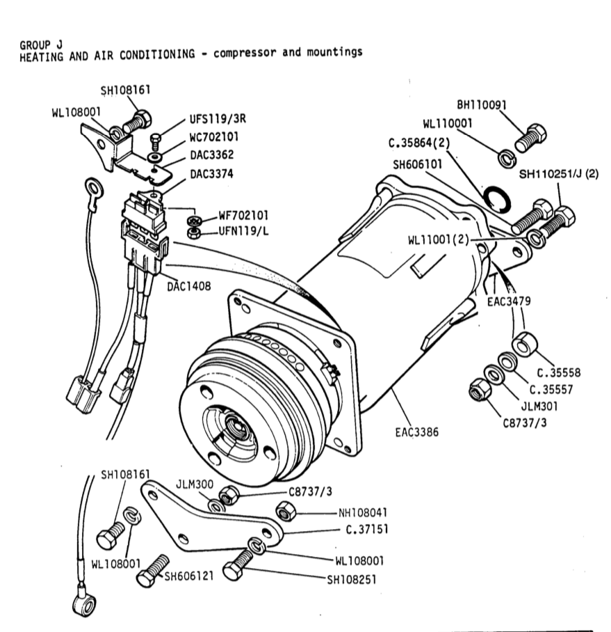 AC Compressor Pivot Bolts Jaguar Forums Jaguar Enthusiasts Forum