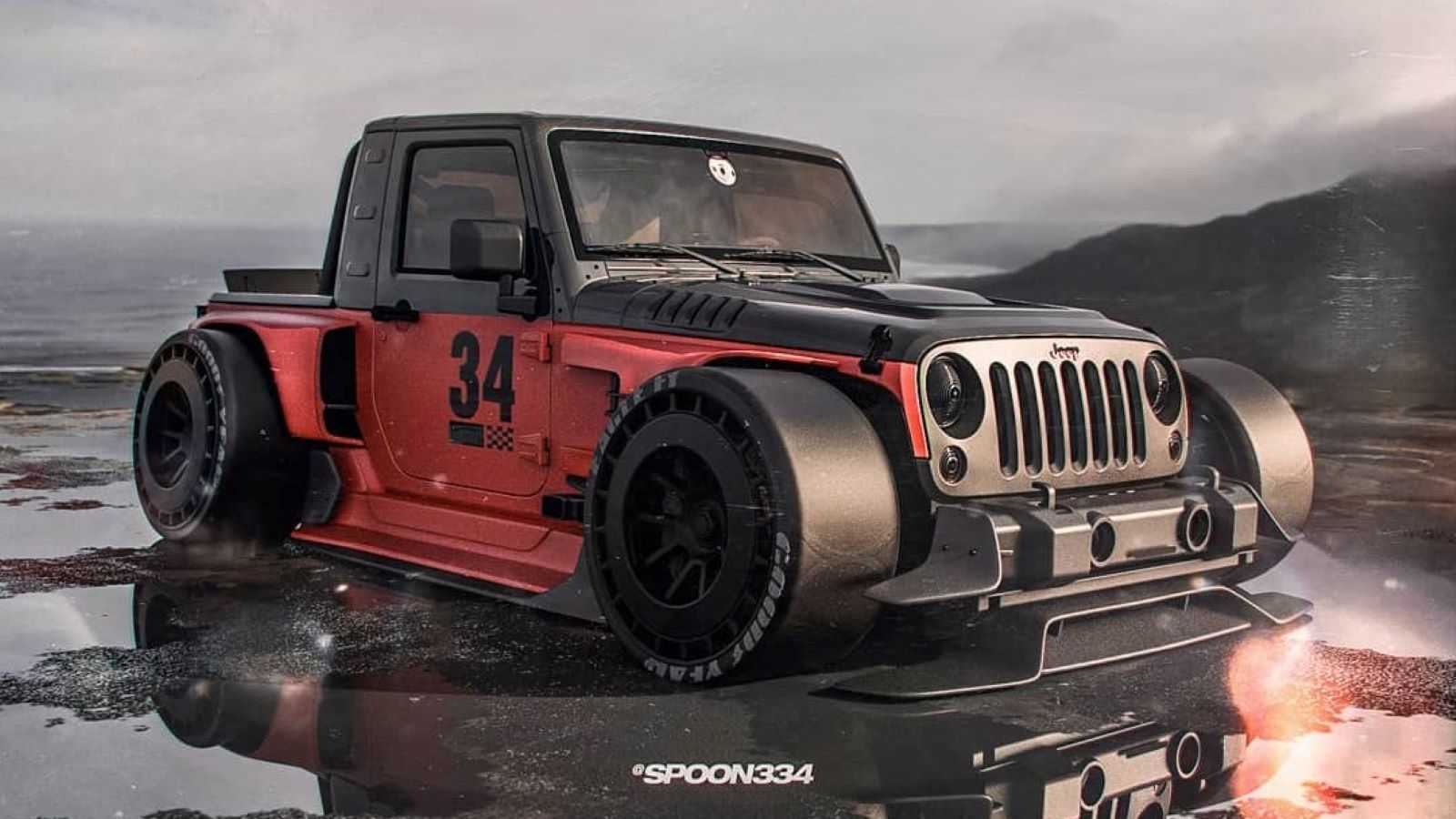 slammed wrangler