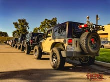 Just a few of the 100+ jeeps to come hang out with us
