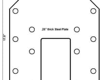 Spare Tire 5.5&quot; extention plate