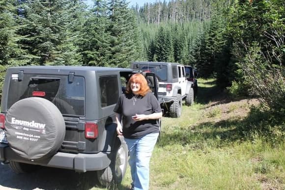 The look on my Mom's face on her first Jeep run was priceless, she didn't know you could go where there weren't roads :) Im betting her next car is  a Jeep ( a red one of course)