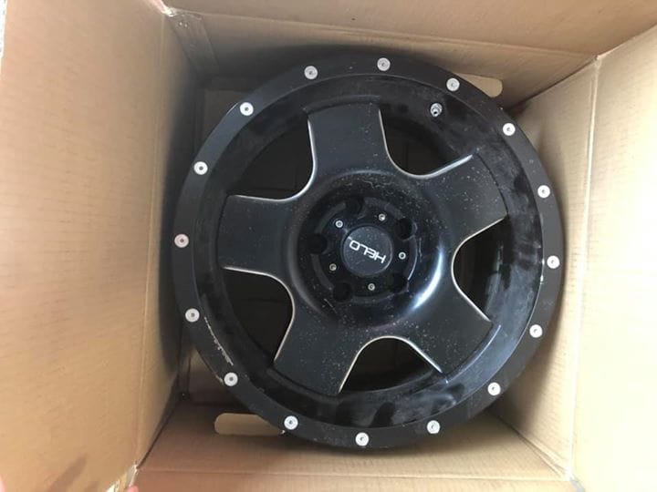 Wheels and Tires/Axles - Five Helo 886 Wheels, 17x9, 5 on 5, -12mm BS - Used - 2007 to 2018 Jeep Wrangler - Warrenton, OR 97146, United States