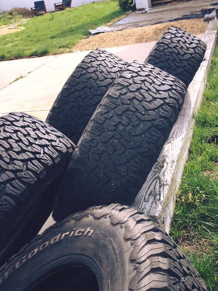 Wheels and Tires/Axles - (5) 35x12.50R17 BF Goodrich All Terrains - Used - Swedesboro, NJ 08085, United States