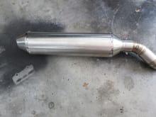 Prototype 1, 80 db rebuild-able exhaust. With minimum loss in power.